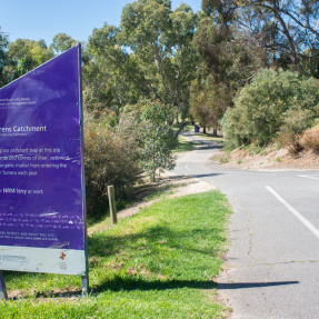 St Peters River Park sign