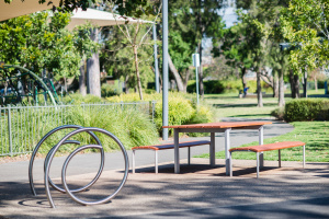 Bike racks, Dunstone Grove, Stepney